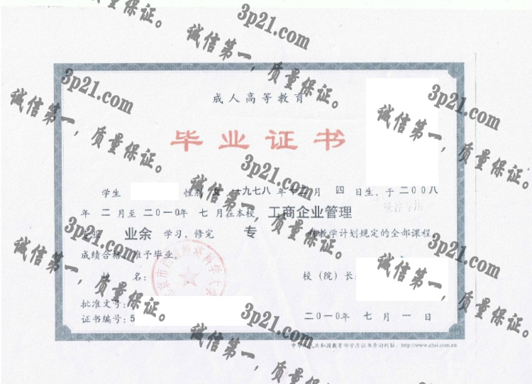 北京市西城经济科学大学毕业证样本