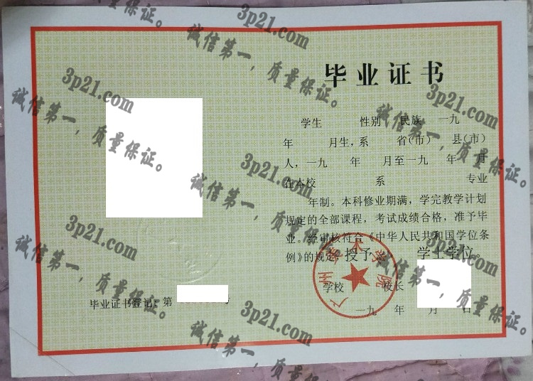 广州美术学院毕业证样本