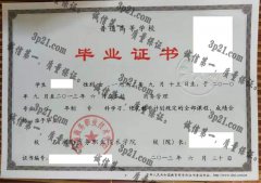 湖南商务职业技术学院毕业证样本