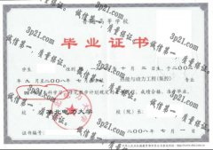 华北电力大学毕业证样本