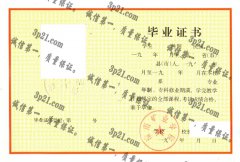 淮南矿业学院毕业证样本