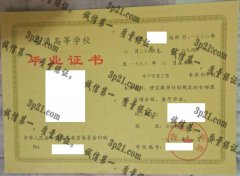 天津理工学院毕业证样本