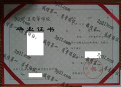 西安理工大学毕业证样本