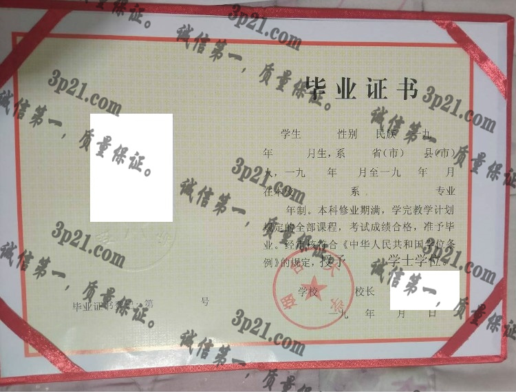 烟台大学毕业证样本