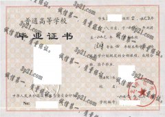 西北政法大学毕业证样本