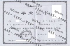 新疆财经大学商务学院毕业证样本