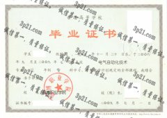 淄博职业学院毕业证样本